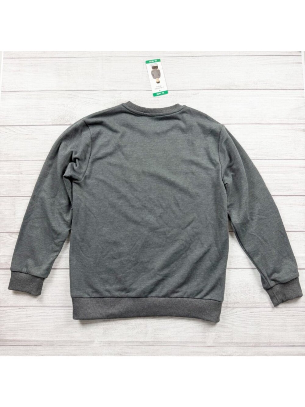 Calvin Klein Jeans Boys Sweatshirt Gray Crewneck Pullover XL 18-20 - Picture 4 of 4
